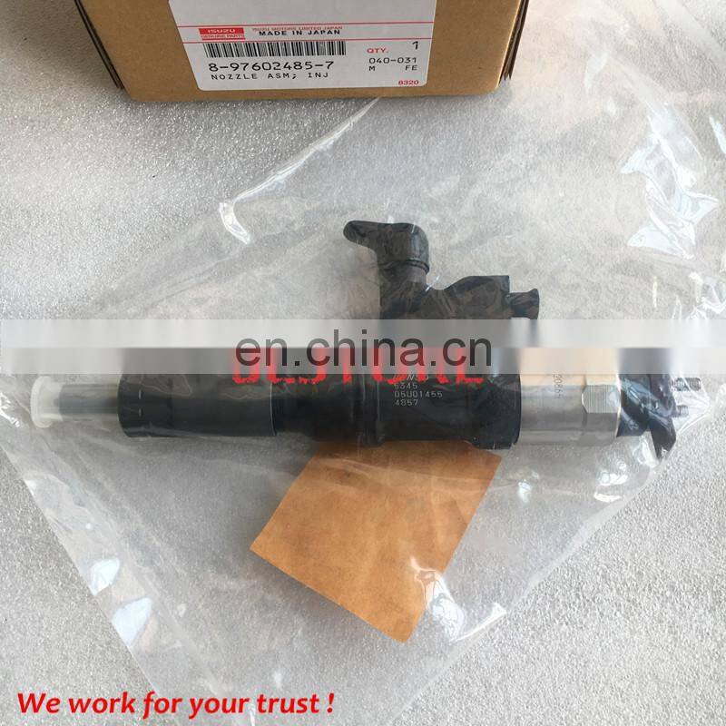 Genuine common rail injector 095000-5344 / 095000-5342,095000-5345 for 4HK1, 6HK1 8-97602485-6