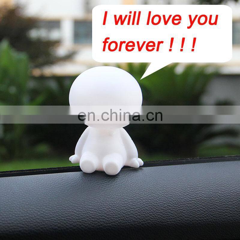 10CM Big Hero 6 Baymax Anime PVC Action Figure Cartoon Cute Robot Bobble Head Dolls Car Decor Kids Toys Birthday Gift