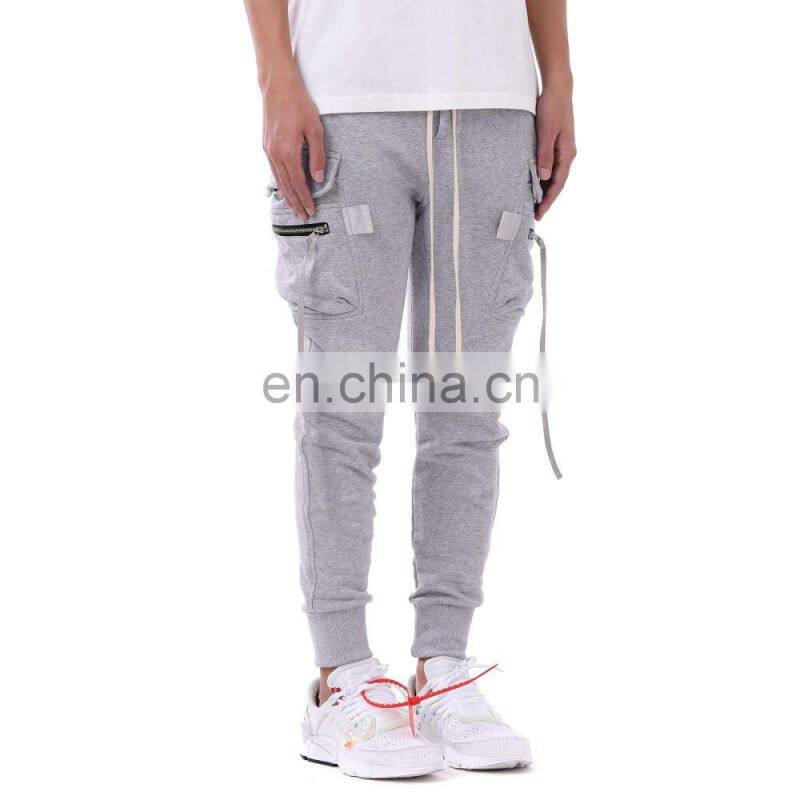 DiZNEW Customized Wholesale Cargo Joggers 100% Cotton Sweatpants With Pockets