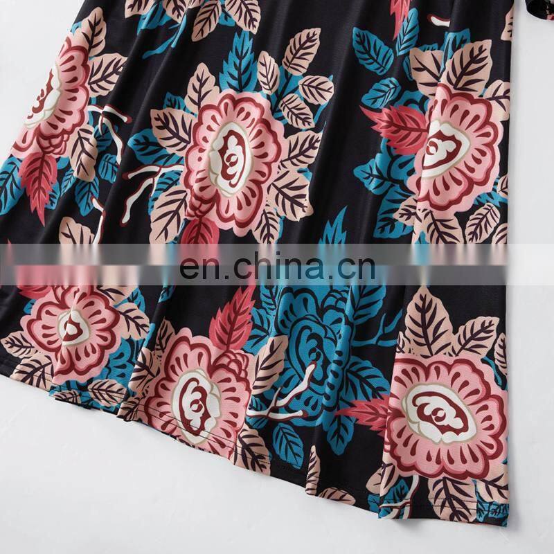 Mother daughter dresses 2019 Vintage Floral Mini Dress Mom and daughter dress Mother and daughter clothes ropa madre e hija