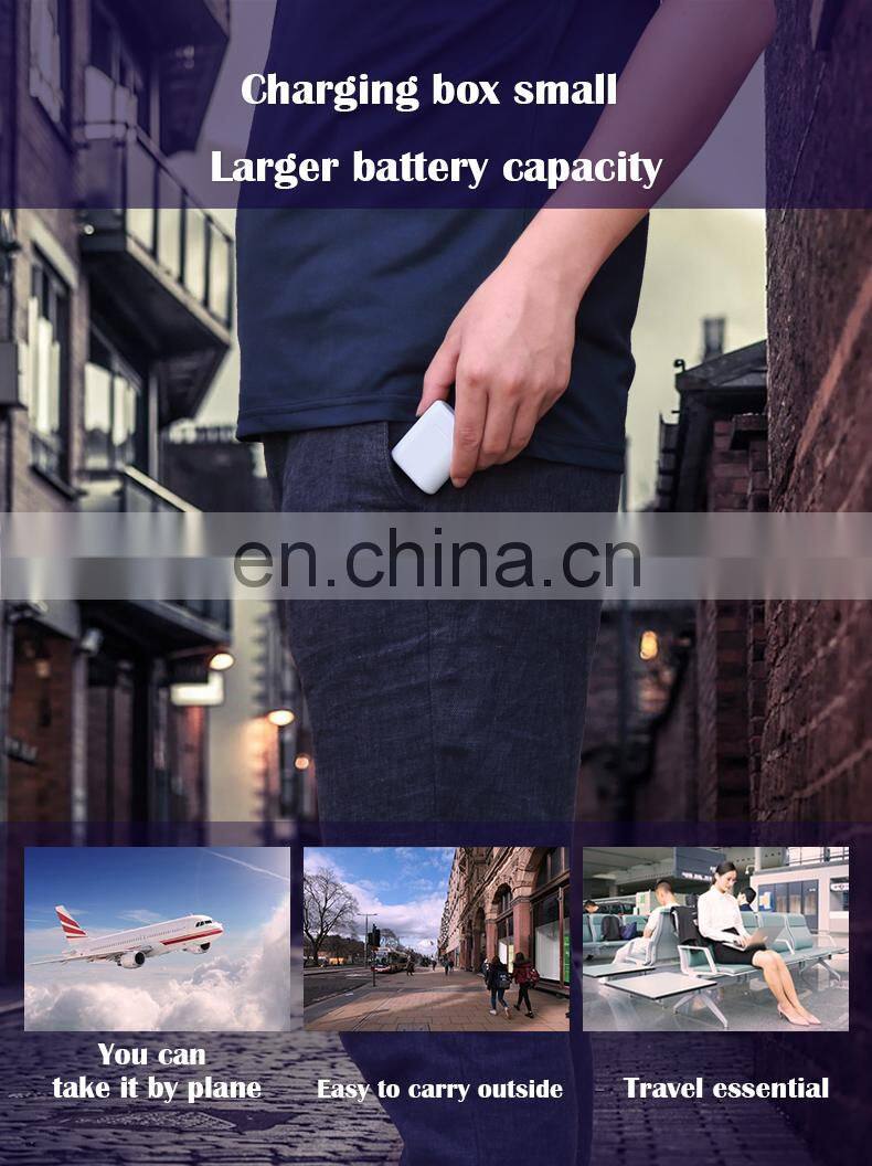 Mini wireless headphone noise cancelling bluetooth earphone with comfortable