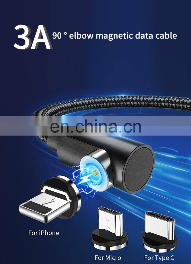3 In 1 Usb Cable Magnetic Micro Usb Fast Charging Nylon 1M 2020 New Product Cable Original Factory Wholesale Data line cable