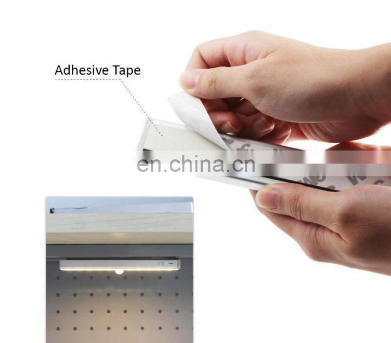 2W USB charging rechargeable motion sensor led wardrobe rail light