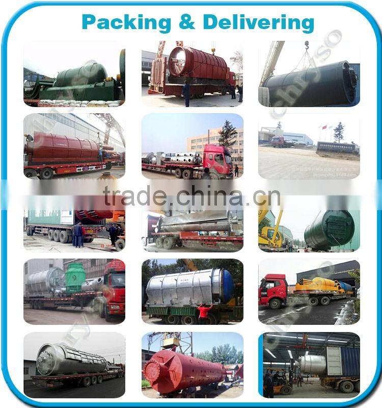 Fully Automatic Waste tyre pyrolysis plant to fuel_Waste plastic tyre oil plant