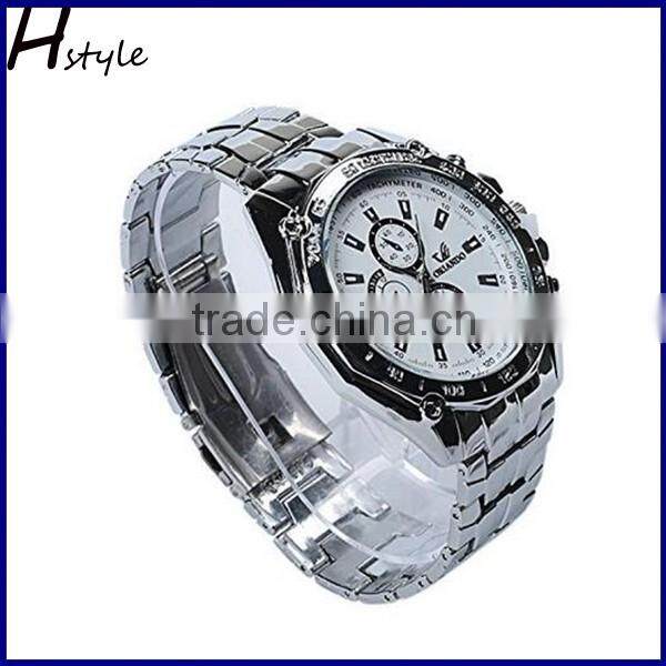 High Quality Men Stainless Steel Sport Business Watch Blue WP017