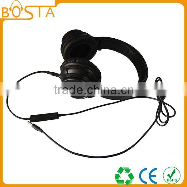 High end style best quality fancy earcups professional stereo noise isolation headphone
