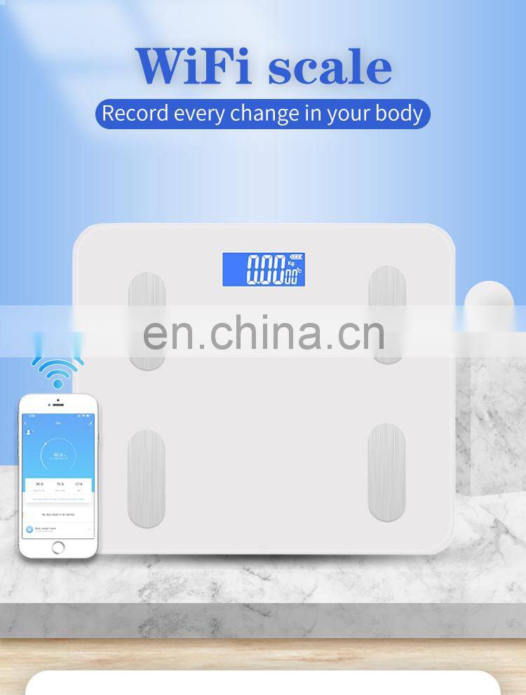 Household Bathroom Weighing Electric Body Fat Scales Wifi Smart Digital Weight Scale