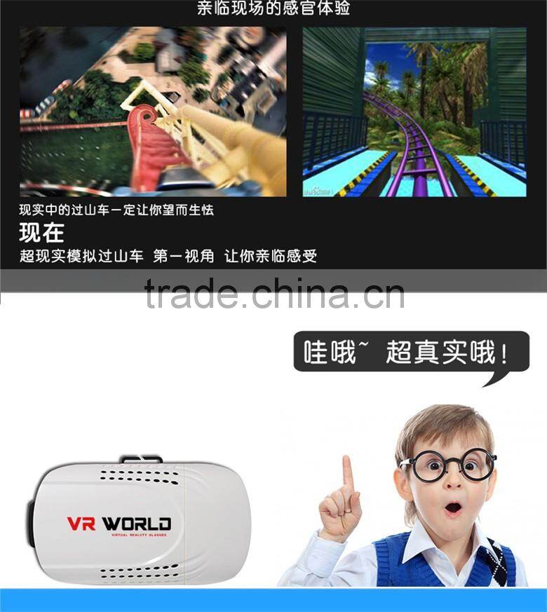 2016 Super hot For phone cardboard VR glasses world headset Box case