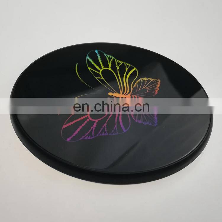 10W Fast Charging Charger Promotional Qi Wireless Charger with Customized Glowing logo