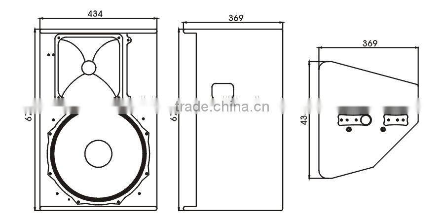 Passive Two-Way Loudspeaker Professional Speaker/Audio Sound Reinforcement Loudspeaker Supplier