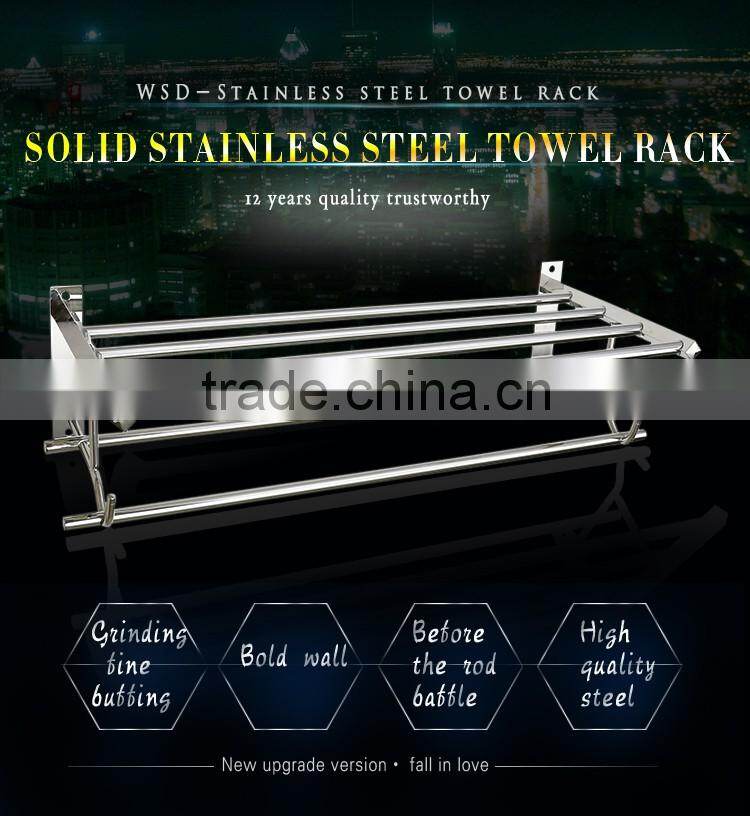 WESDA Houseware good quality stainless steel and glass bathroom shelf