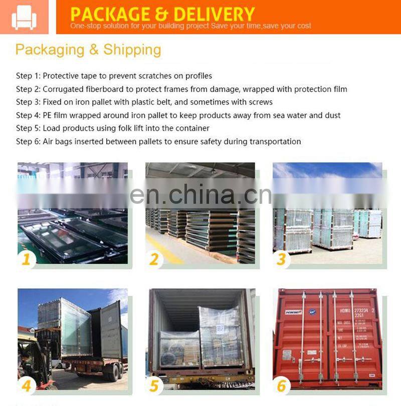 2021 popular villa entrance style interior aluminum frame BI-folding sliding tempered glass and handles door