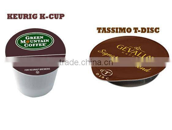automatic coffee capsule K cup filling and sealing machine for nespresso capsules,, V cup, Lavazza capsules