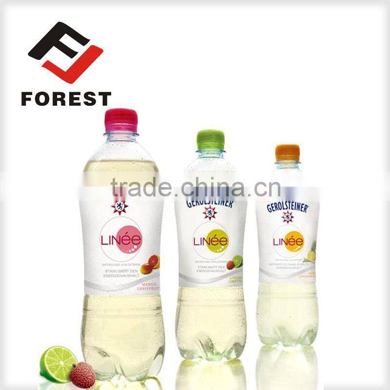 Transparent Waterproof Plastic Bottles Adhesive Roll label, shrink sleeve adhesive label