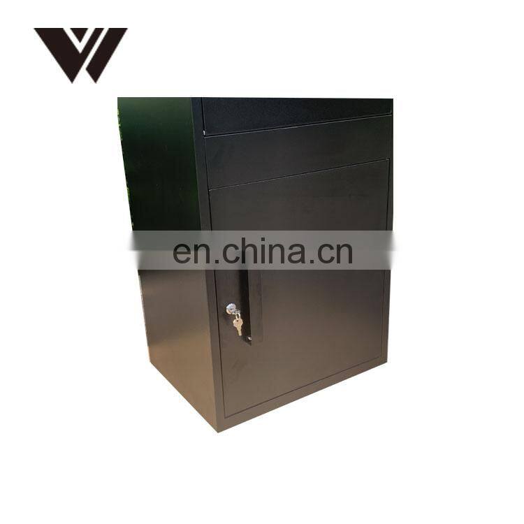outdoor wall mounted or standing parcel box metal parcel delivery drop box