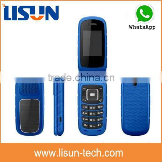 1.77" quad band Gsm Gprs flip cell phone dual sim card with camera whatsapp made in China low price