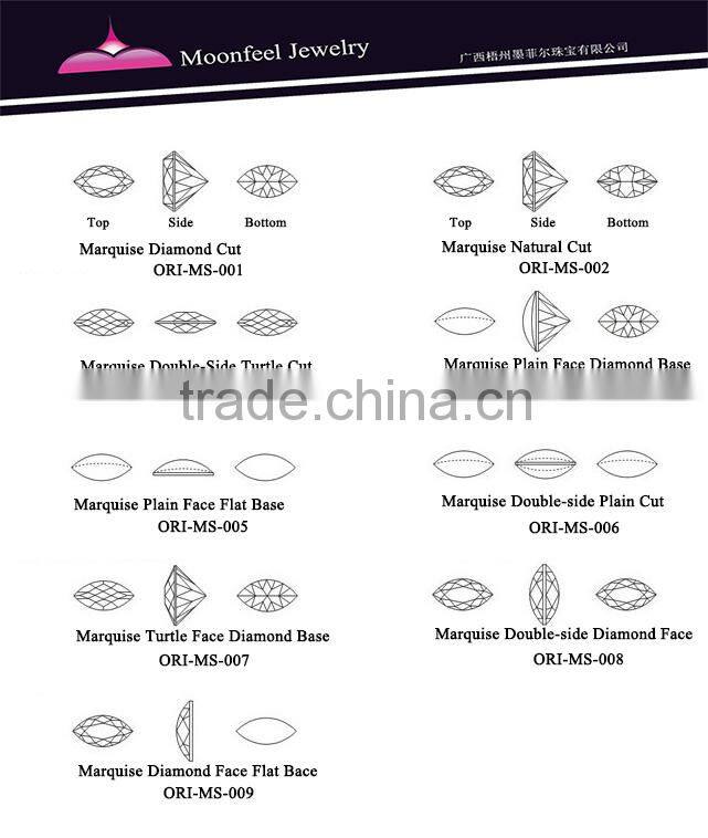 46# Alexander marquise shape artificial corundum stones