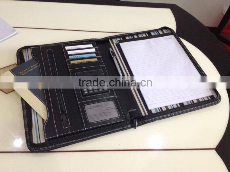 Promotional pu leather meeting folder, conference folder NS-JLJ0010