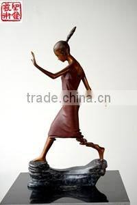 Home Decoration Bronze Live Statue Lunch box Sculpture Patented