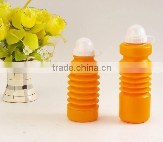 BPA free 350ml student use drinkware type plastic sports water bottle with dust-proof lid