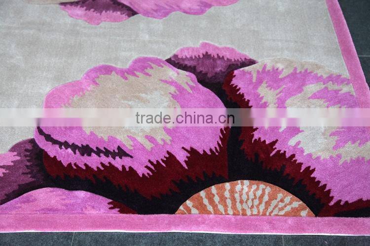 Chinese Wool And Silk Hand Tufted Carpet Rugs Handmade Wool Carpet YB-A006