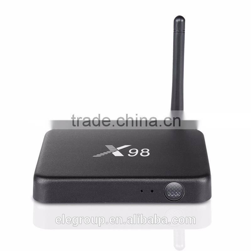 2016 New design X98 OTT smart box S905 Quad Core RAM 2G+ROM 16G Android 5.1 tv box factory direct