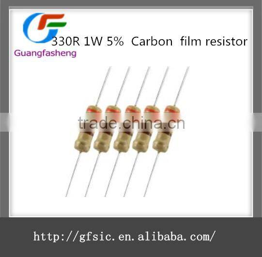 330R 1W 5% Carbon film resistor