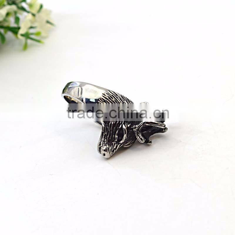 fashion jewelry rings for woman and men animal shape biker men's ring