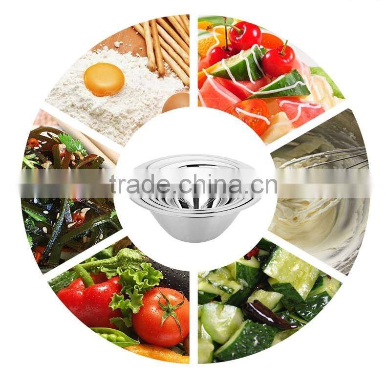 cheap price 5pcs metal mixing bowl stainless steel small snack bowl