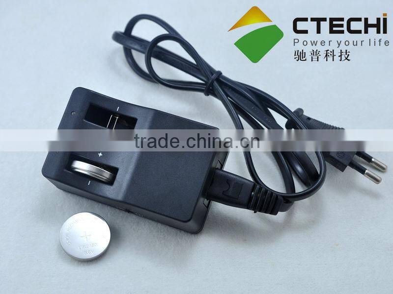 LIR2450 battery Charger for Li ion button cell/coin battery made in China