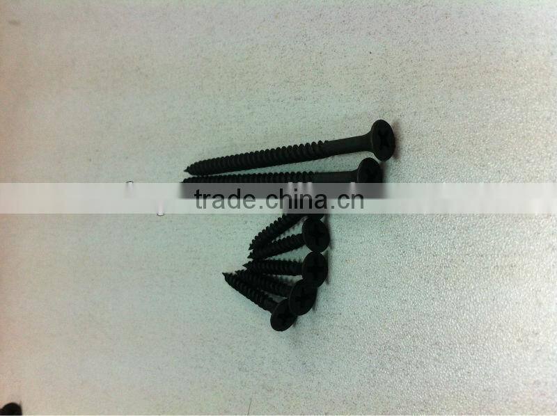 bugle head phillips black phosphated drywall screw with low price factory