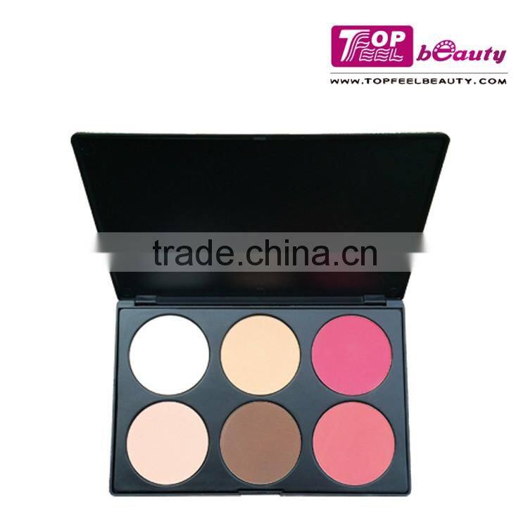 your own brand matte 6 color makeup blush palette