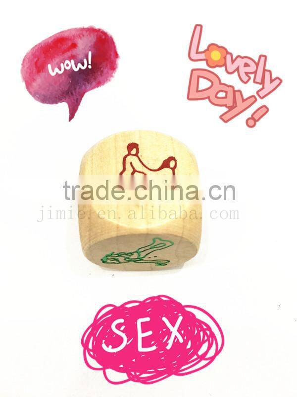 30mm big funny wood dice