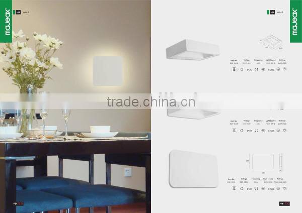 water wave wall round mosaic tile LED indoor gypsum wall lamp
