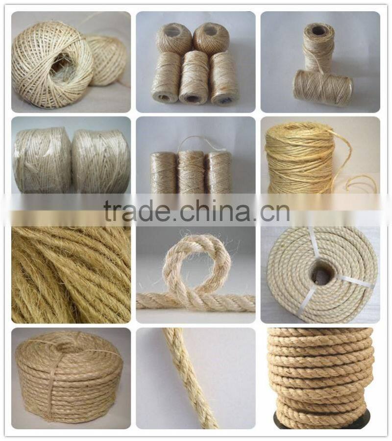 twisted 2mm sisal rope with factory price