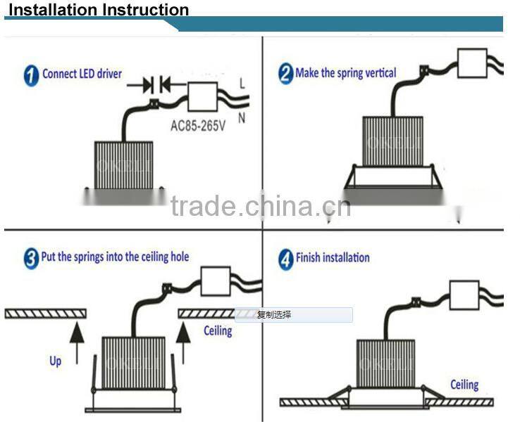 Recessed round led panel light/led ceiling panel light