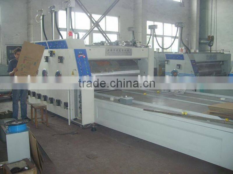 Semi automatic corrugated carton 4 colour flexo printing machine