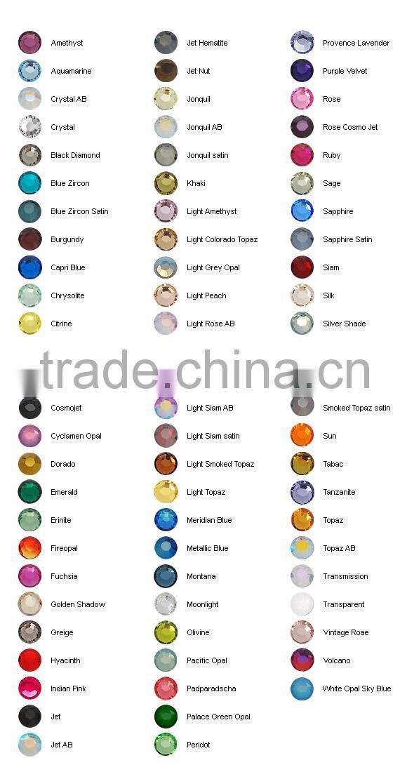 China white opal flat back crystal rhinestone non hot fix for wholesale