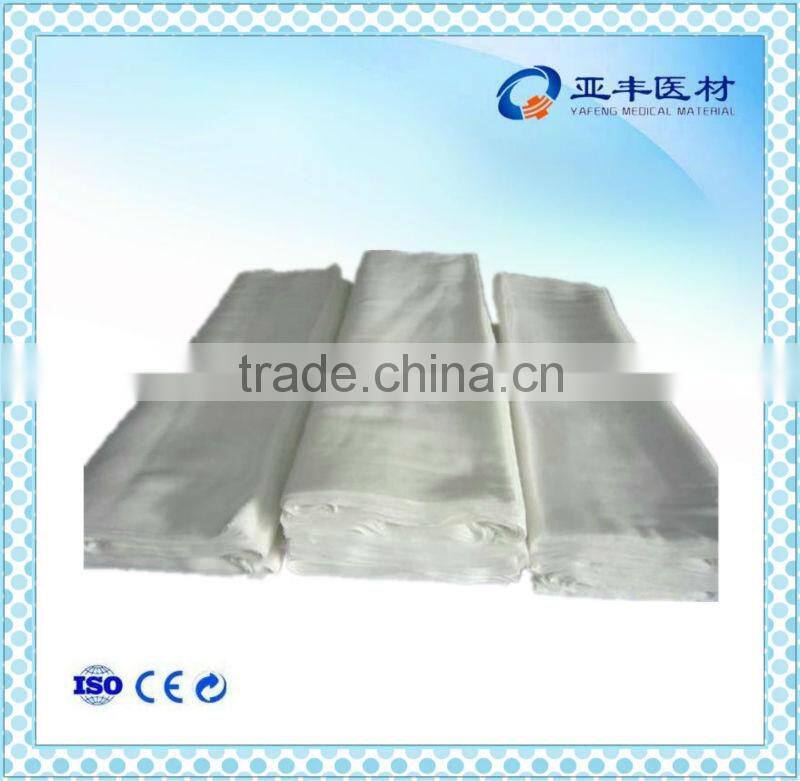 100% cotton medical bleached absorbent surgical 24x20mesh 32x28mesh 26x18mesh zigzag pillow pieces gauze