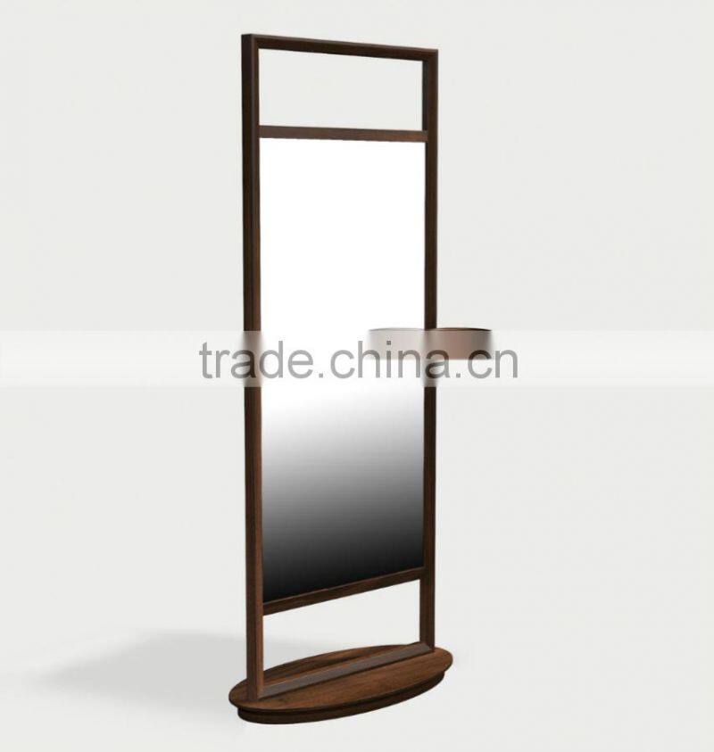2015 convenient mirror with wooden frame of home furniture and living room furniture