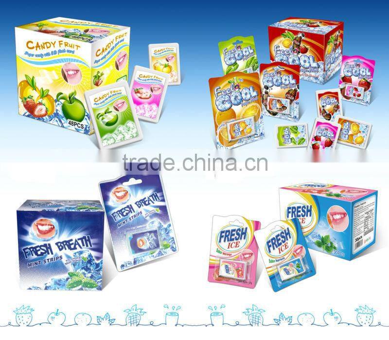 Fresh breath supplement strips