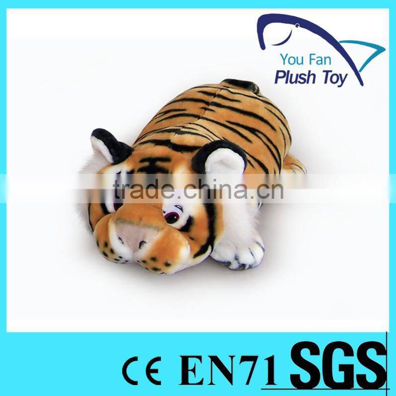 Manufacturer stuffed tiger shape plush hug pillow
