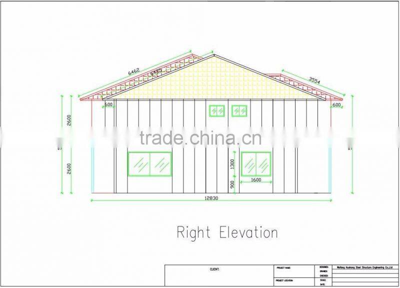 Level A1 Fireproof SABS and TUV Certificated Patented Foamed Cement Board Mobile Villa House More Than 70 Years