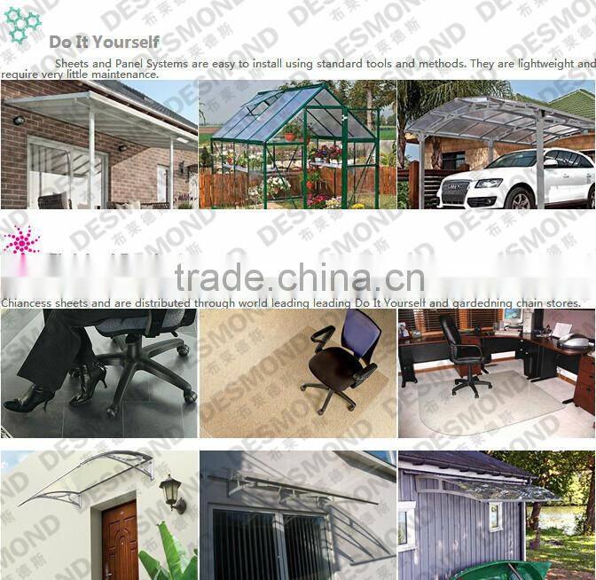 100% resin material hollow polycarbonate sheet roof sheets price per sheet