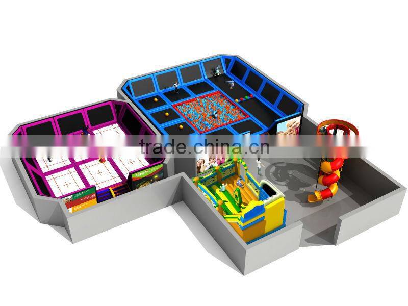 2014 hot sale newest style professional fitness trampoline jumping for sale