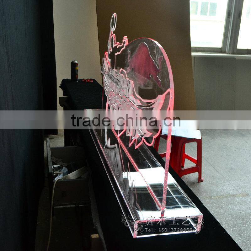 factory price lucite sculpture acrylic led sculptures