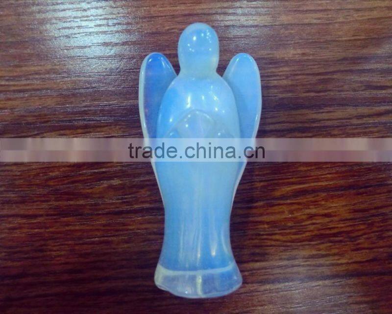 Many sizes with Natural hand Carved Opalite Angels