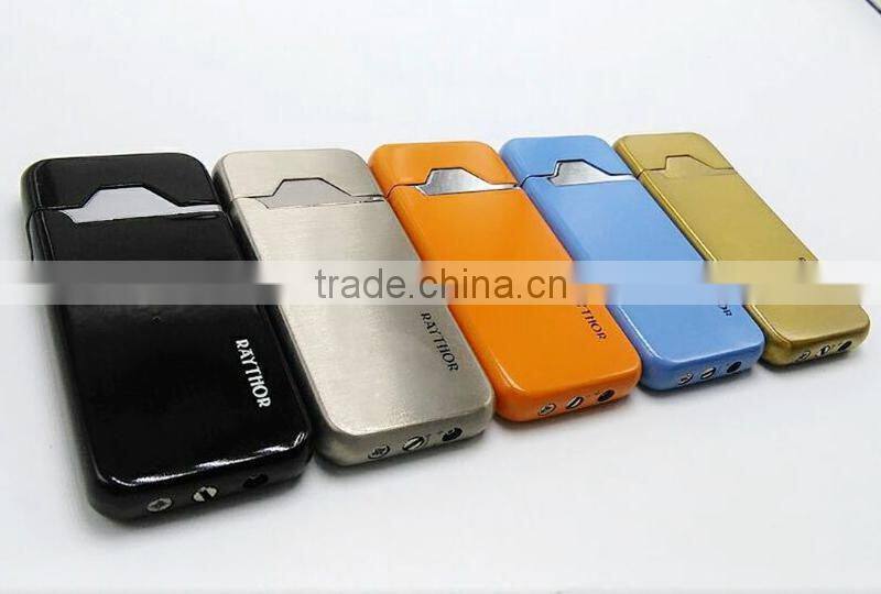 Metal fashion refillable cheap wall mounted cigarette usb electronic lighter