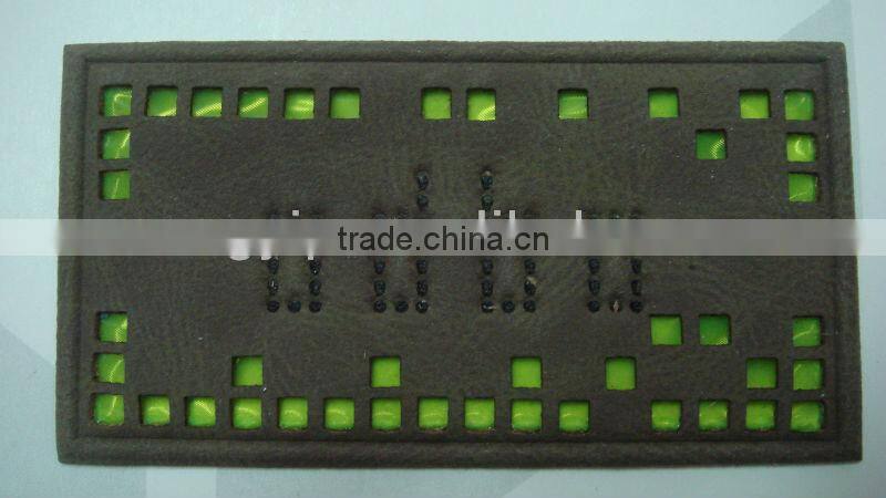 2014 adjustable dicty denim leather patch