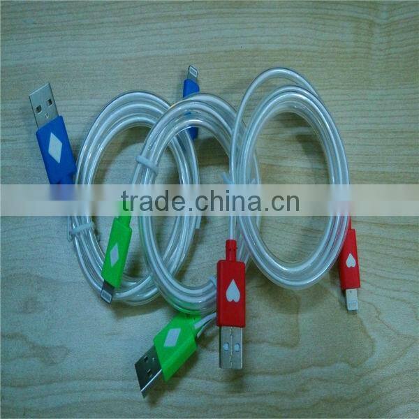 led micro usb cable for iphone led charging cable for iphone wholesale